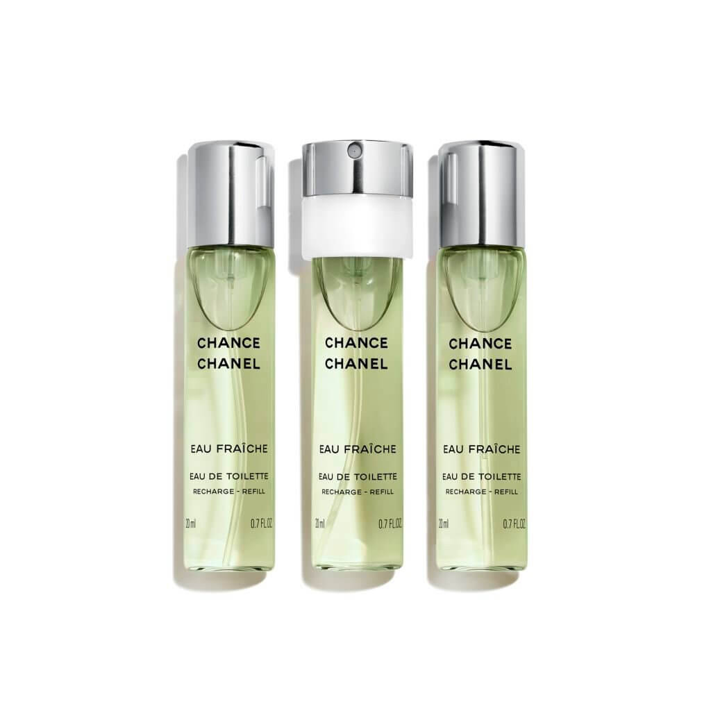 CHANEL CHANCE EAU FRAICHE Eau de Toilette Twist & Spray Refill 3X20ML Bayan Parfüm EDT