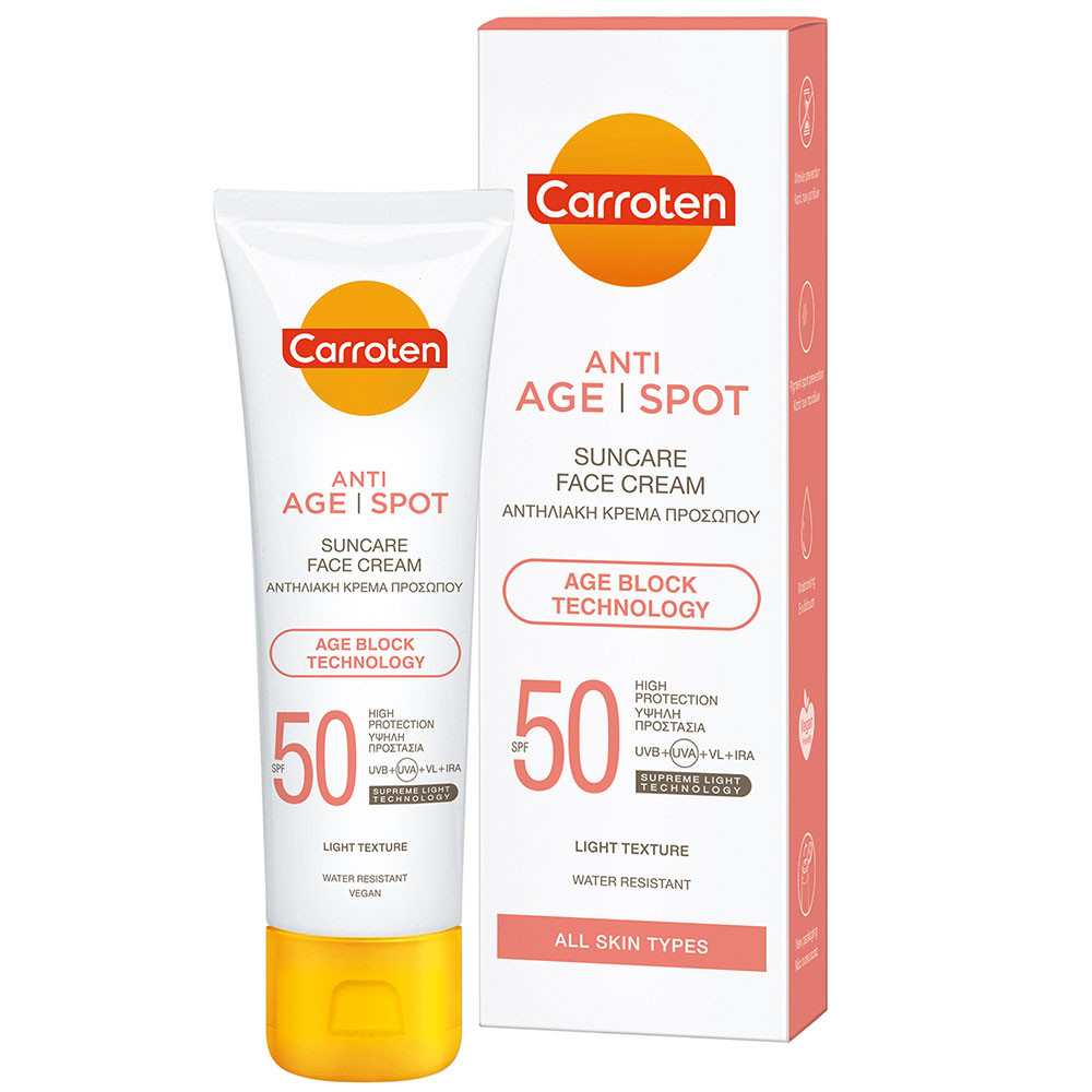 Carroten Anti Age&spot Spf50 Yüksek Koruyucu Yüz Güneş Kremi 50ml