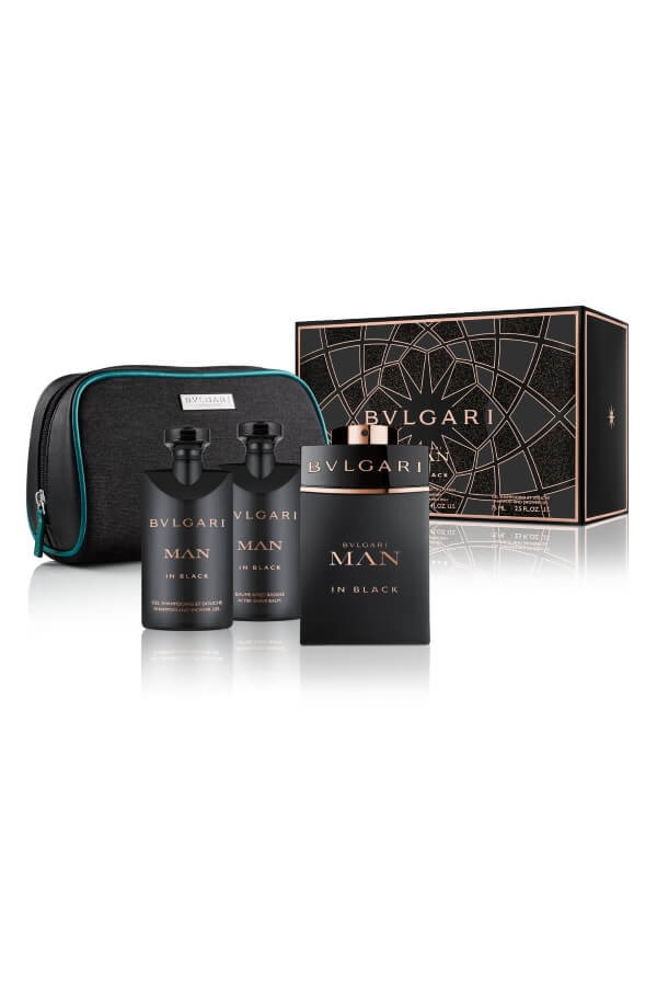 Bvlgari Man In Black Pouch Set EDP 100ML + Pouch Erkek Parfüm Seti