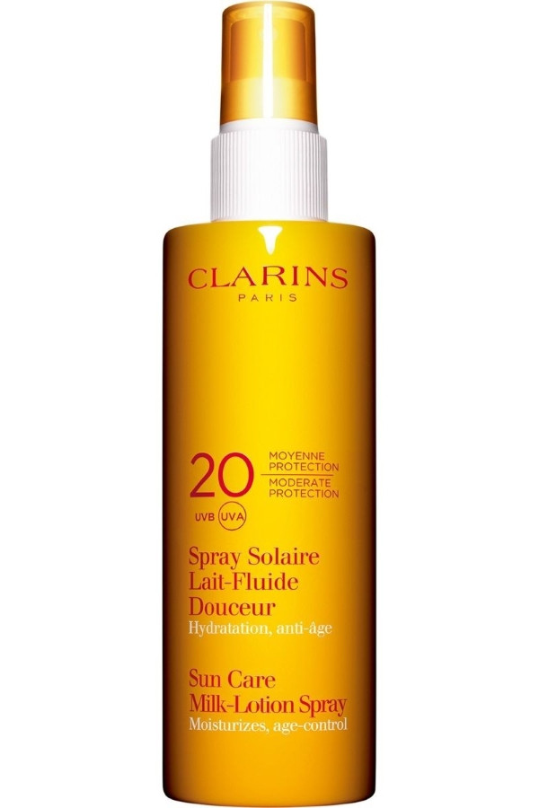 Clarins Sun Care Milk Lotion Spray SPF20 Güneş Koruma Vücut Losyonu