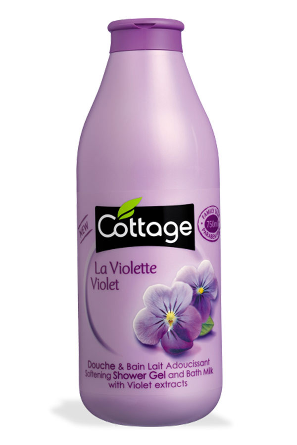 Cottage Shower Gel & Bath Milk Violet 750ML Duş Jeli - Vücut ve Saç