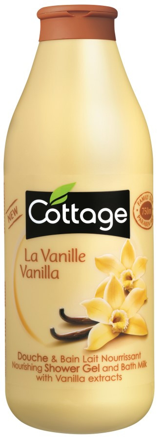 Cottage Shower Gel & Bath Milk Vanilya 750 ML
