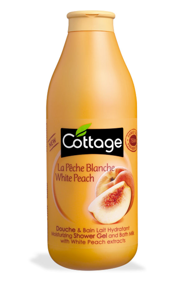 Cottage Shower Gel & Bath Milk White Peach 750ML Duş Jeli - Vücut ve Saç