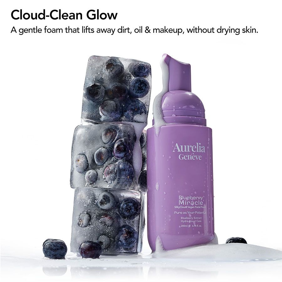 Aurelia Geneve Blueberry Miracle Silkycloud Vegan Facial Foam 200ML Temizleme Köpüğü