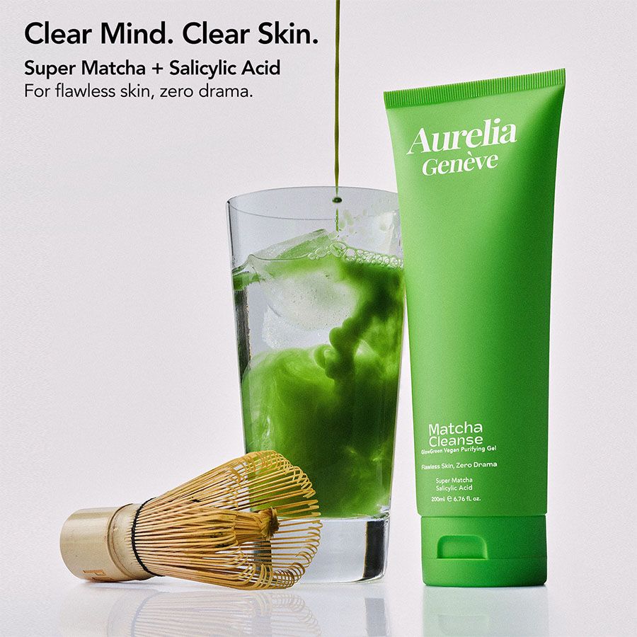Aurelia Geneve Matcha Cleanse Glowgreen Vegan Purifying Gel 200ML Temizleme Jeli