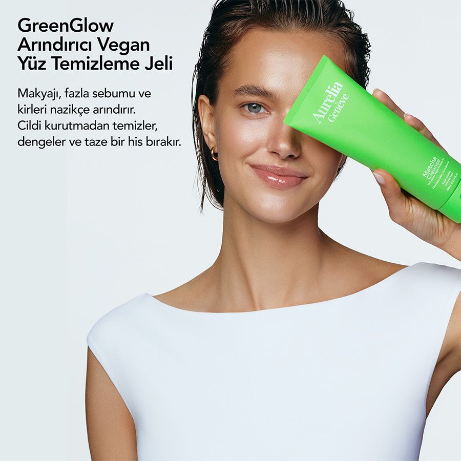 Aurelia Geneve Matcha Cleanse Glowgreen Vegan Purifying Gel 200ML Temizleme Jeli