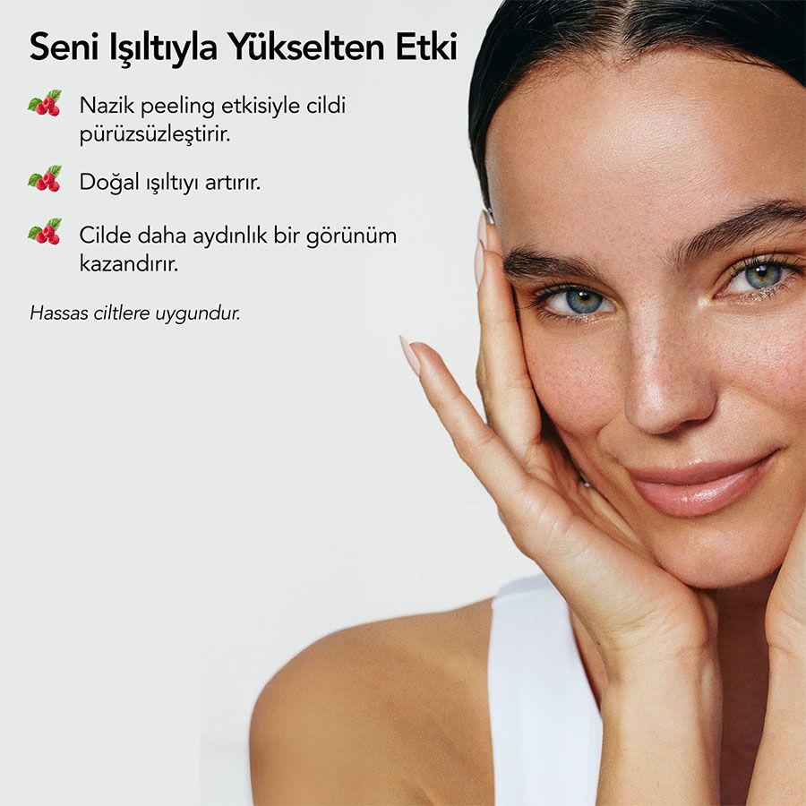 Aurelia Geneve Raspberry Glowup Instant Lushglow Vegan Exfoliator 100ML Peeling