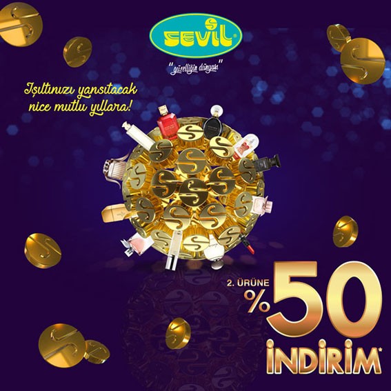 SEVİL’DEN YILBAŞINA ÖZEL %50 İNDİRİM