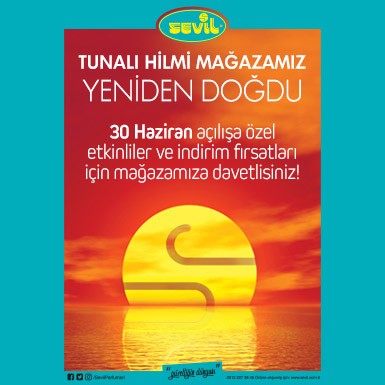 TUNALI HİLMİ MAĞAZAMIZ YENİDEN DOĞDU