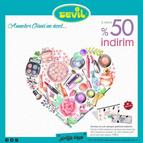 ANNELER GÜNÜ’NE ÖZEL SEVİL’den 2. ÜRÜNE %50 İNDİRİM
