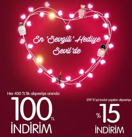 SEVGİLİLER GÜNÜ DÜNDÜ, AMA İNDİRİM SÜRÜYOR