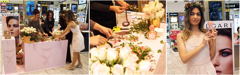 GÜLLERDEN TAÇ YAPTIK SAÇLARINA