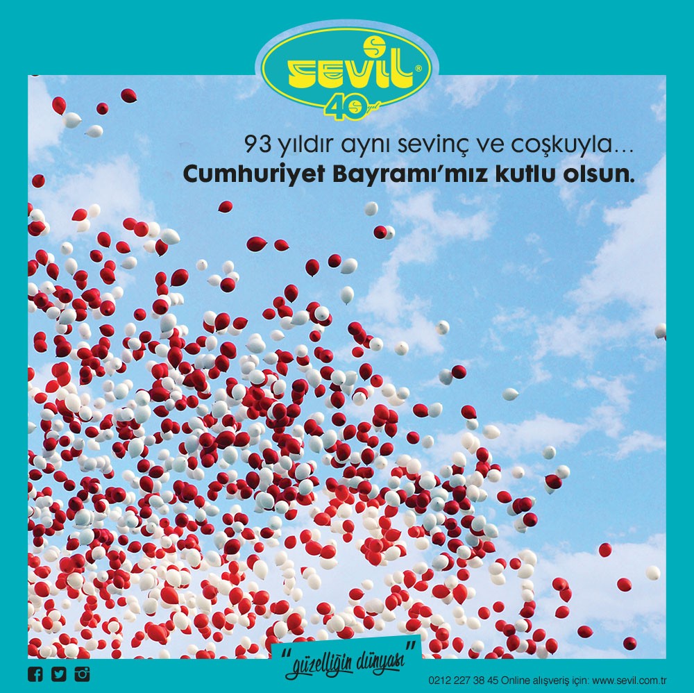 CUMHURİYET BAYRAMIMIZ KUTLU OLSUN!